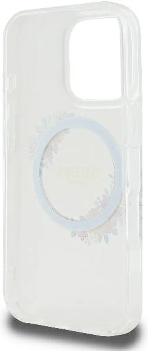 Guess GUHMP16SHFWFCT iPhone 16 Hardcase - MagSafe - Bloemenkrans - afbeelding 6 van 6