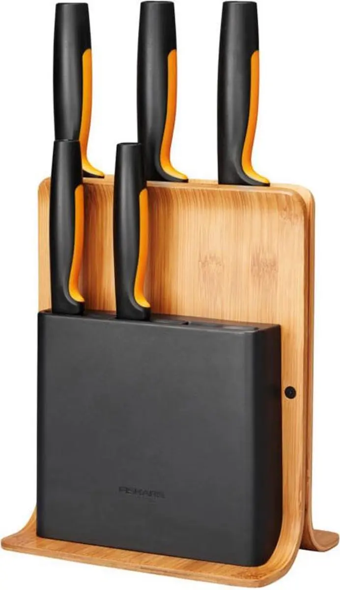 Fiskars Messenset Bamboe Blok - 5 Messen
