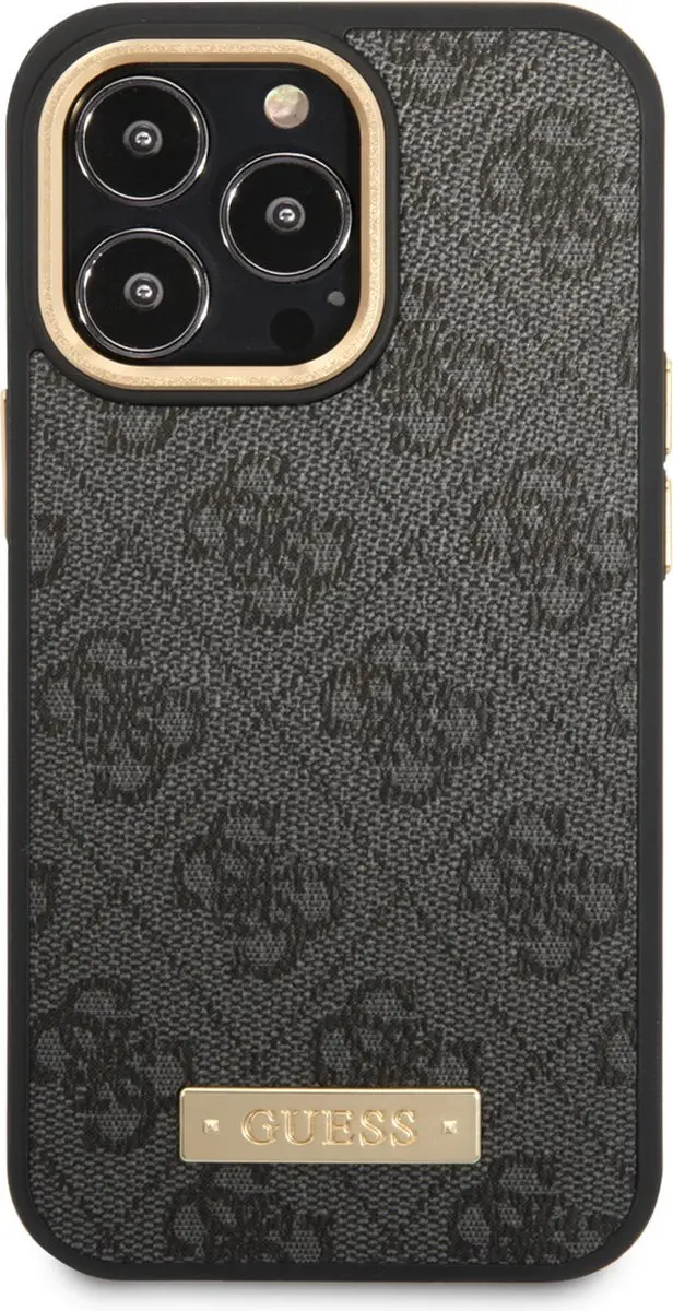 GUESS Telefoonhoesje iPhone 14 Pro Max - Grijs - MagSafe