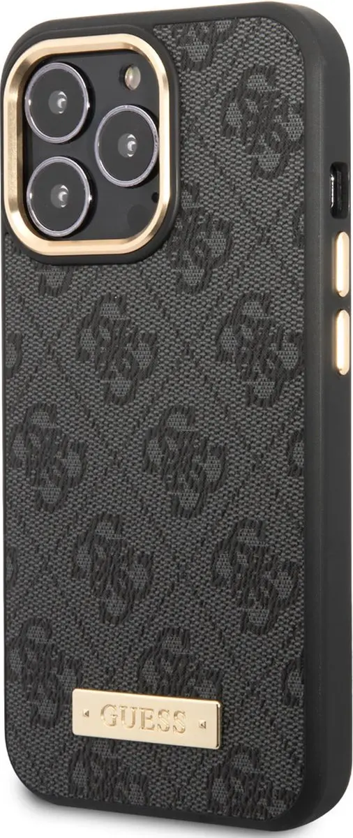 GUESS Telefoonhoesje iPhone 14 Pro Max - Grijs - MagSafe
