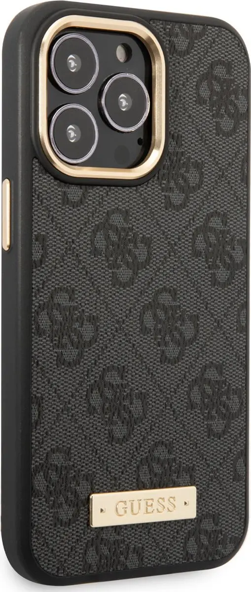 GUESS Telefoonhoesje iPhone 14 Pro Max - Grijs - MagSafe