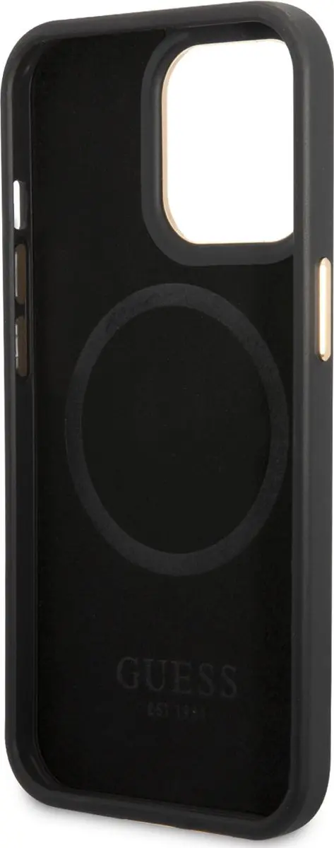 GUESS Telefoonhoesje iPhone 14 Pro Max - Grijs - MagSafe