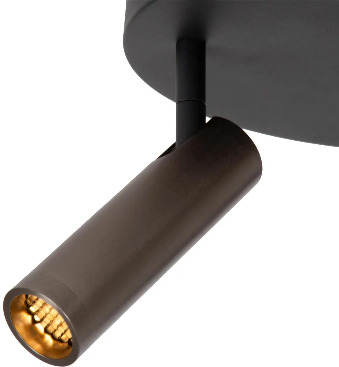 Lucide GRADO Plafondspot Ø25cm - 3xGU10 Grijs ijzer