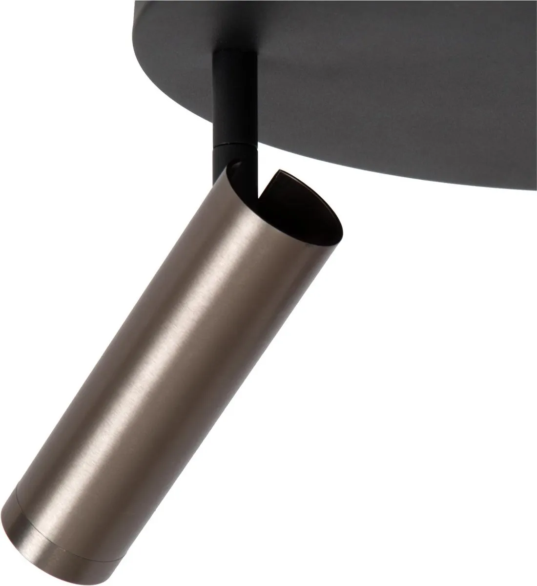 Lucide GRADO Plafondspot Ø25cm - 3xGU10 Grijs ijzer