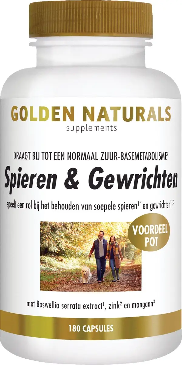 Golden Naturals Spieren & Gewrichten 180 Capsules