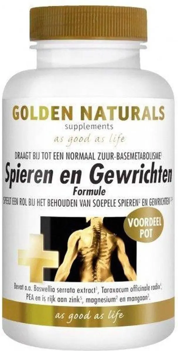 Golden Naturals Spieren & Gewrichten 180 Capsules
