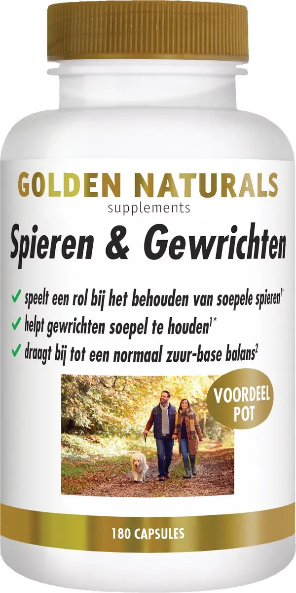 Golden Naturals Spieren & Gewrichten 180 Capsules