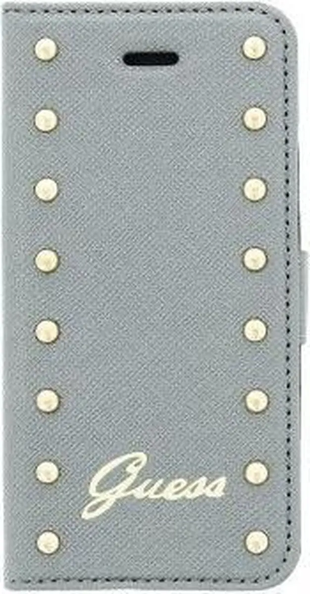 GUESS iPhone 6/6s Hoesje - Zilver - Kunstleer