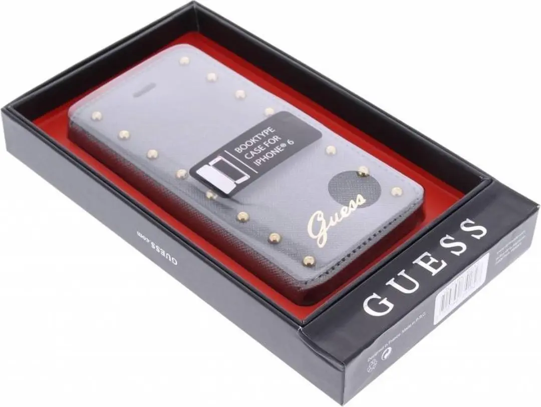 GUESS iPhone 6/6s Hoesje - Zilver - Kunstleer - afbeelding 6 van 6