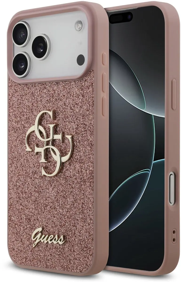 GUESS Back Cover iPhone 17 Pro Max 13799 - Roze Glitter