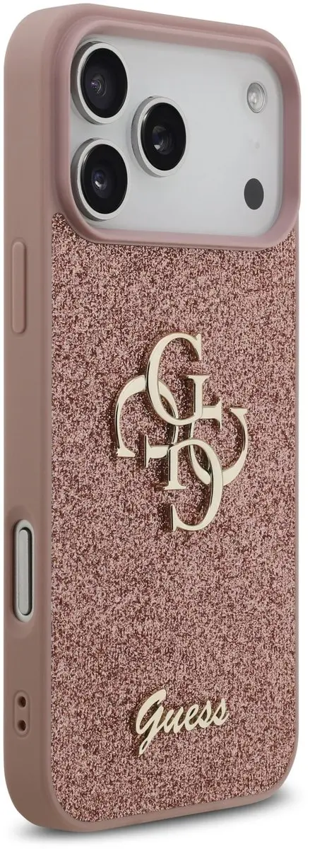 GUESS Back Cover iPhone 17 Pro Max 13799 - Roze Glitter