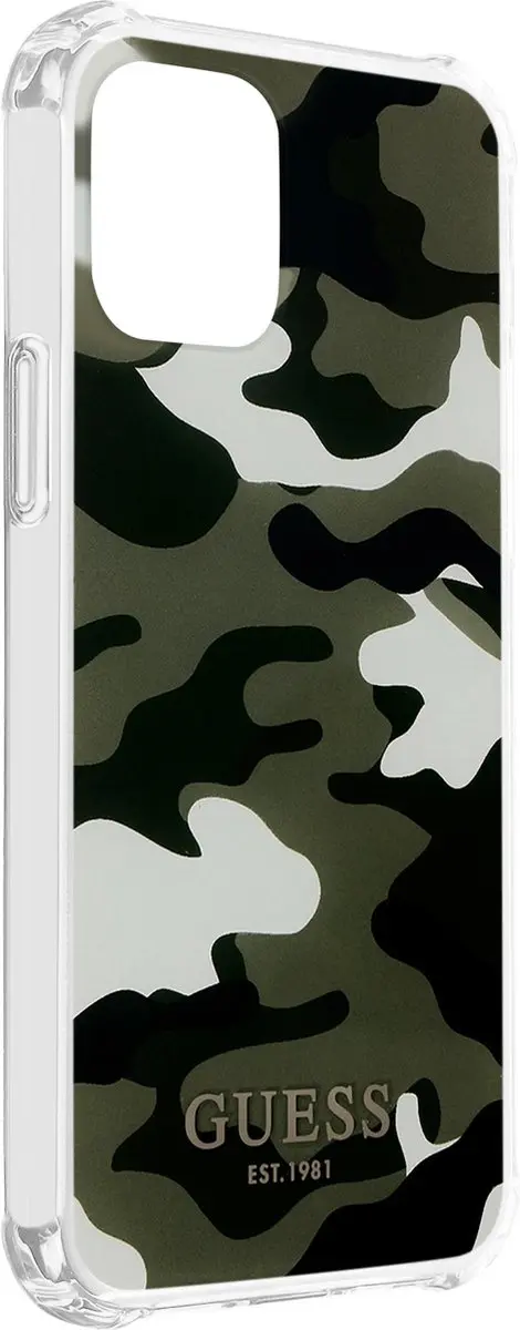 GUESS Camo Back Case met Strap iPhone 11