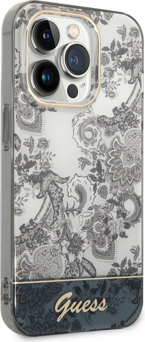 GUESS Telefoonhoesje iPhone 14 Pro Max - Grijs - MagSafe