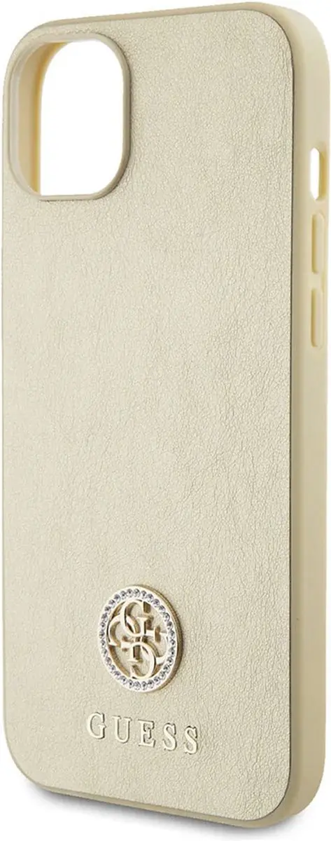 GUESS 4G Strass Metal Logo Back Case Goud - GUHCP15SPS4DGPD
