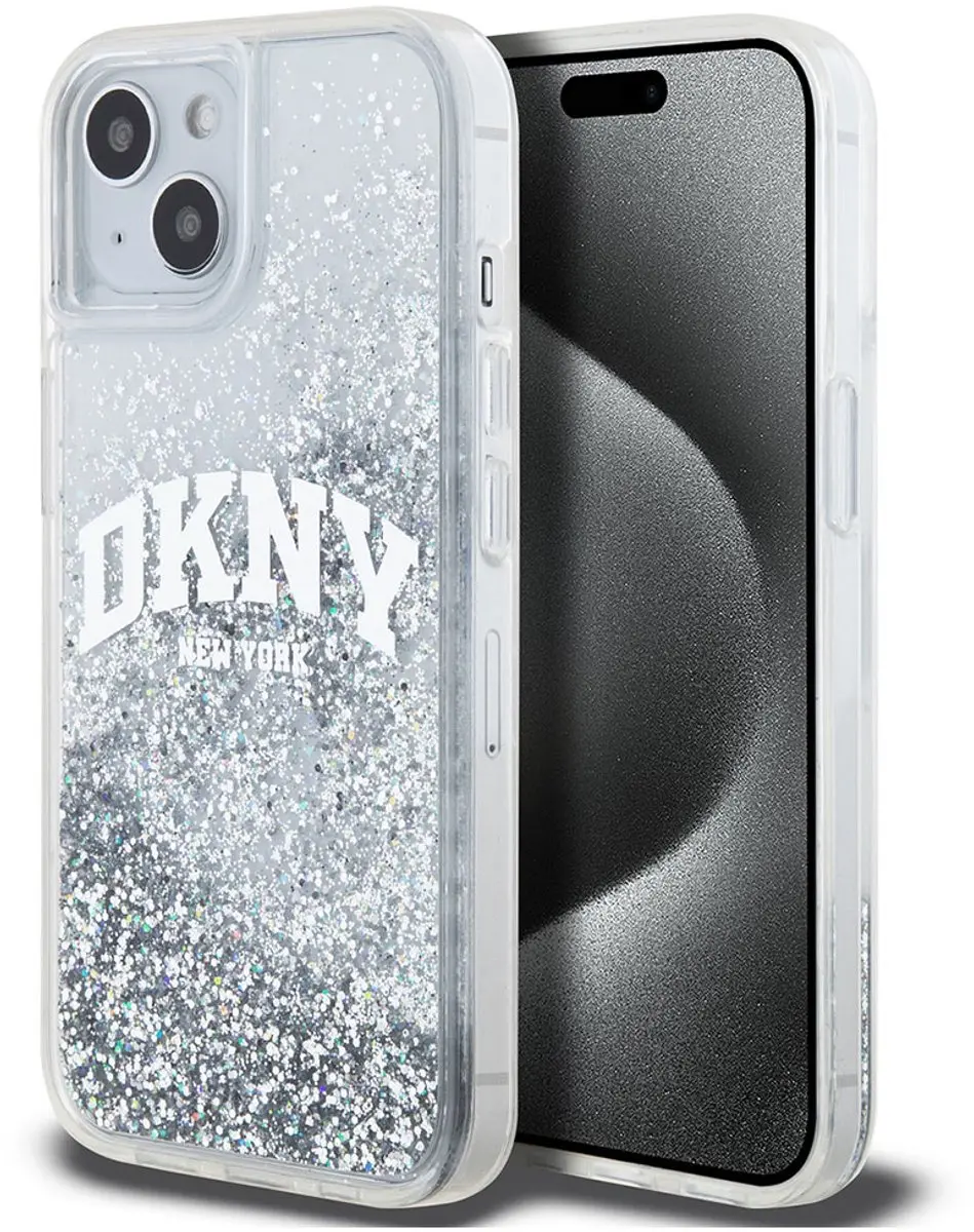 DKNY Liquid Glitter Arch Logo Back Case