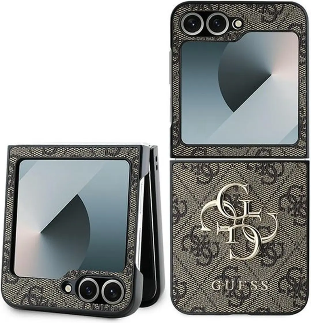 Guess GUHCZF64GMGBR Hoesje - Samsung Galaxy Z Flip6/7 FE - Bruin
