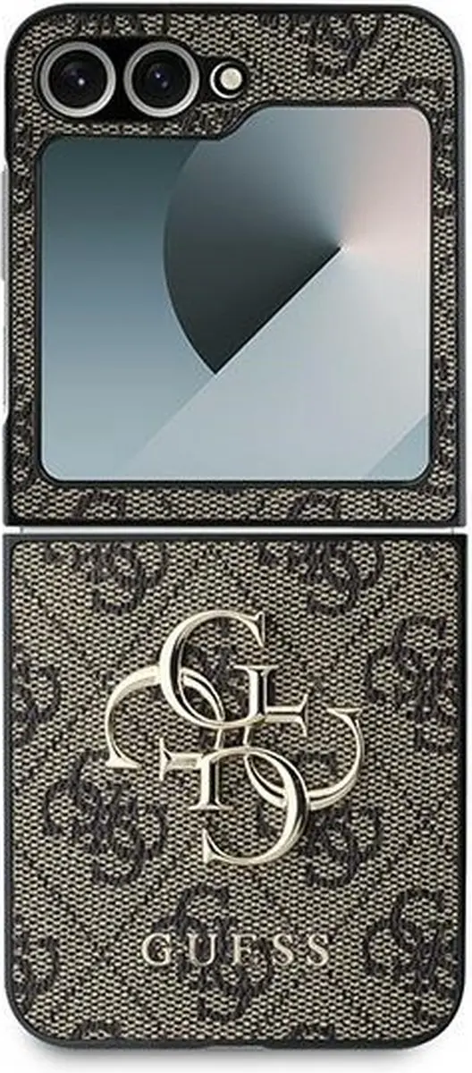 Guess GUHCZF64GMGBR Hoesje - Samsung Galaxy Z Flip6/7 FE - Bruin - afbeelding 6 van 6