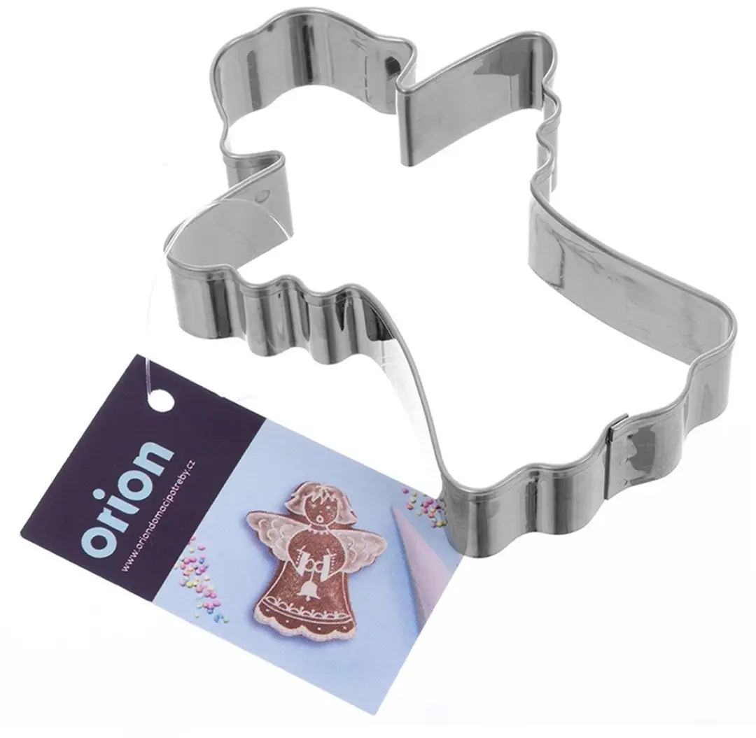 Orion Edelstalen Koekjessnijder Engel 8cm - Zilver