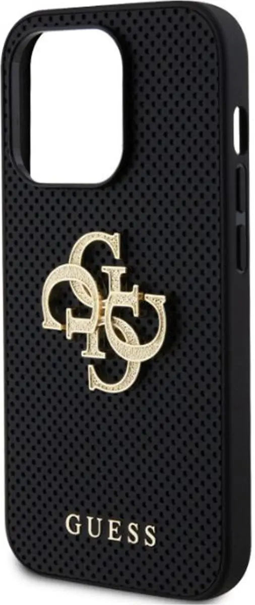GUESS Perforated Back Case GUHCP15LPSP4LGK - iPhone 15 Pro - Zwart