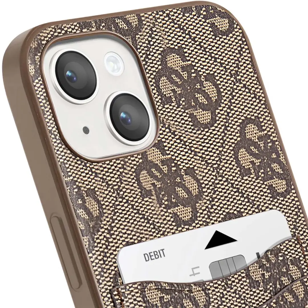 GUESS Hoesje iPhone 14 Plus - PU 4G Bruin - afbeelding 6 van 6