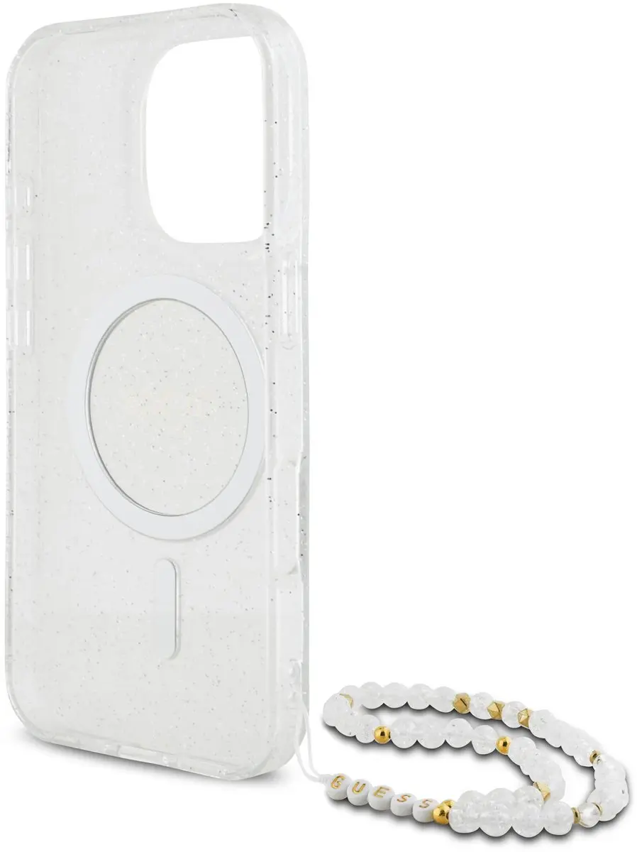 GUESS iPhone 16 Pro MagSafe Hoesje - Transparant - 12381