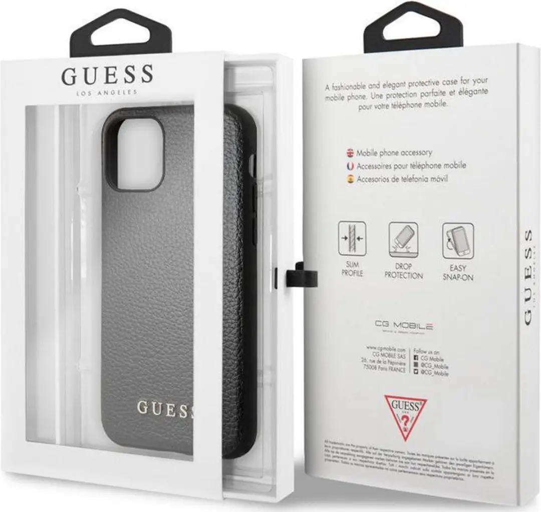 Guess IriDescent Hard Case Apple iPhone 11 - Zwart