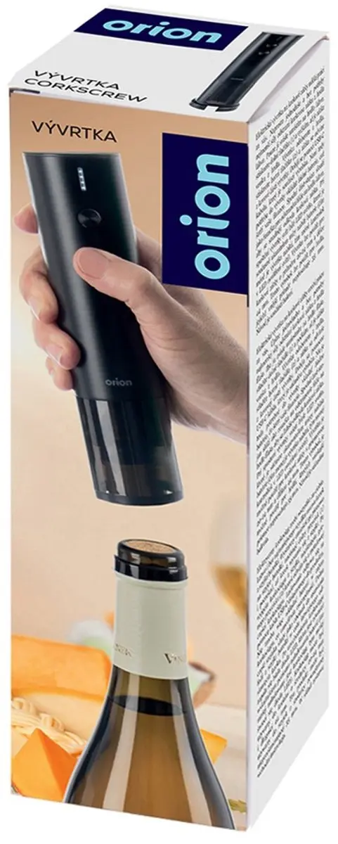 Orion Elektrische Wijnopener - USB-C - Foliesnijder - Zwart