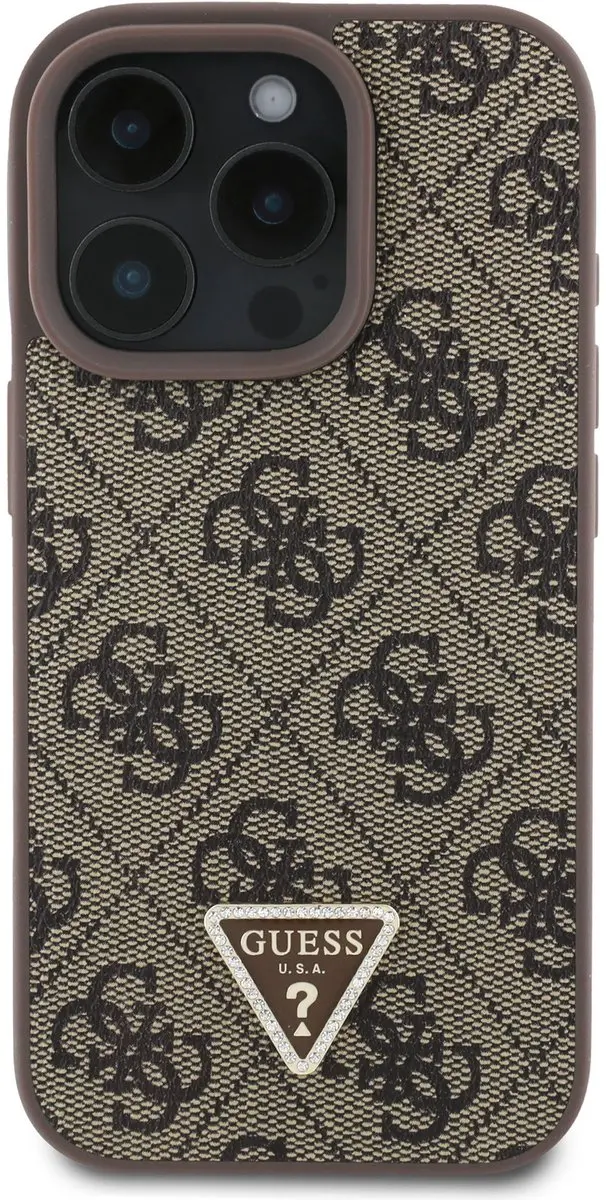 GUESS Crossbody Strap iPhone 16 Pro Max - Bruin