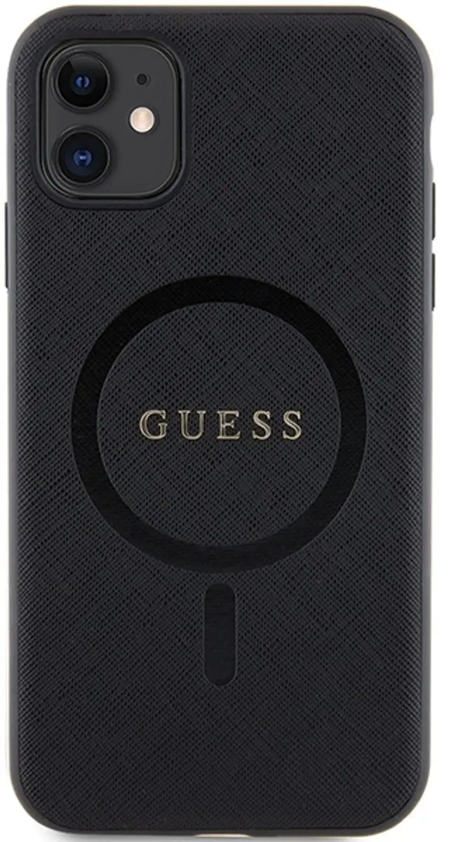 Guess GUHMN61PSAHMCK iPhone Hoesje - Zwart - MagSafe
