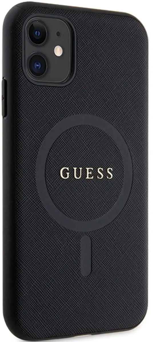 Guess GUHMN61PSAHMCK iPhone Hoesje - Zwart - MagSafe