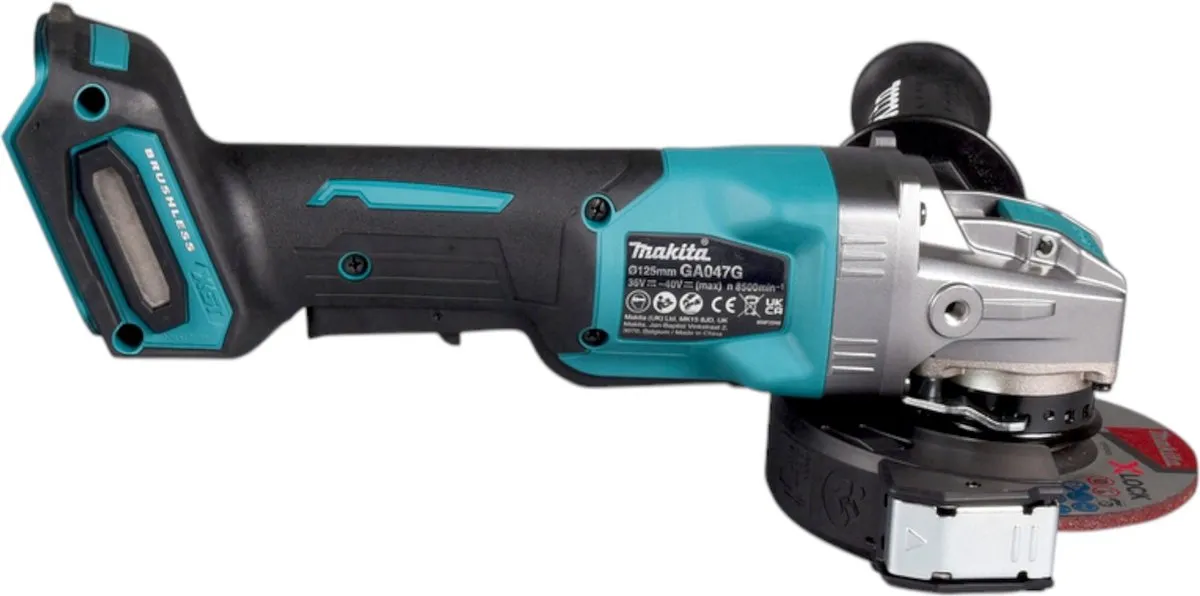 Makita GA047GZ Haakse Slijper 125mm X-LOCK 40V Max