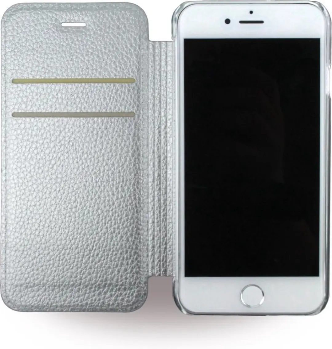 GUESS iPhone 7 Hoesje Zilver Kunstleer