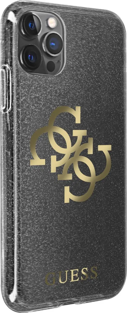 Guess Glitters iPhone 13 Pro Hoesje - Zwart - MPN 7620