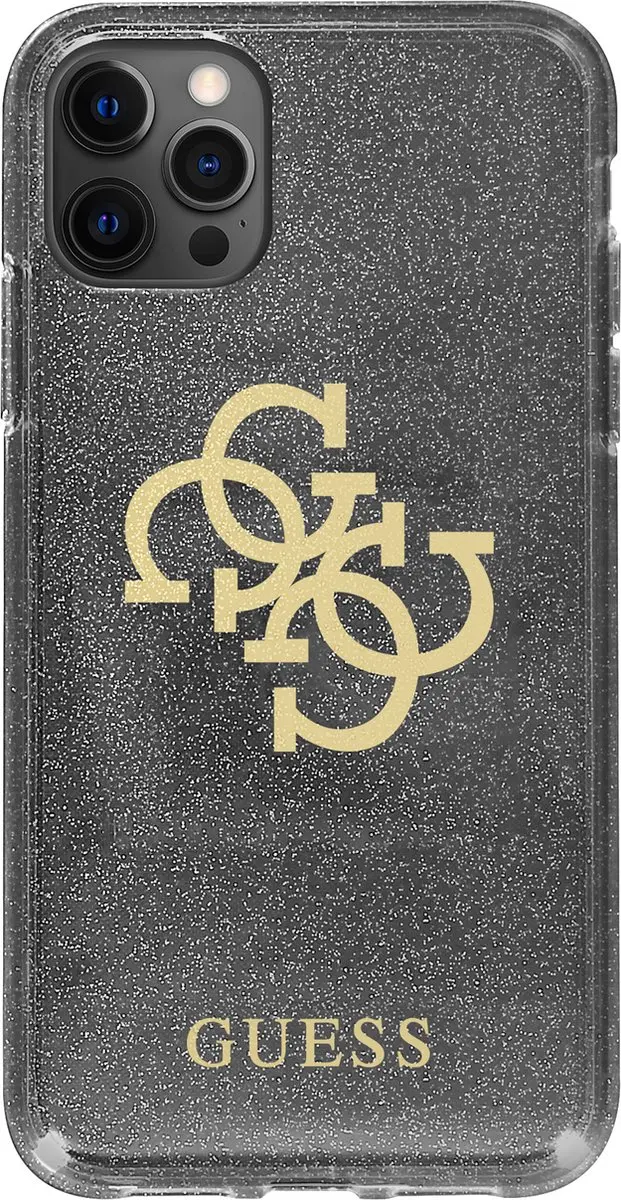 Guess Glitters iPhone 13 Pro Hoesje - Zwart - MPN 7620