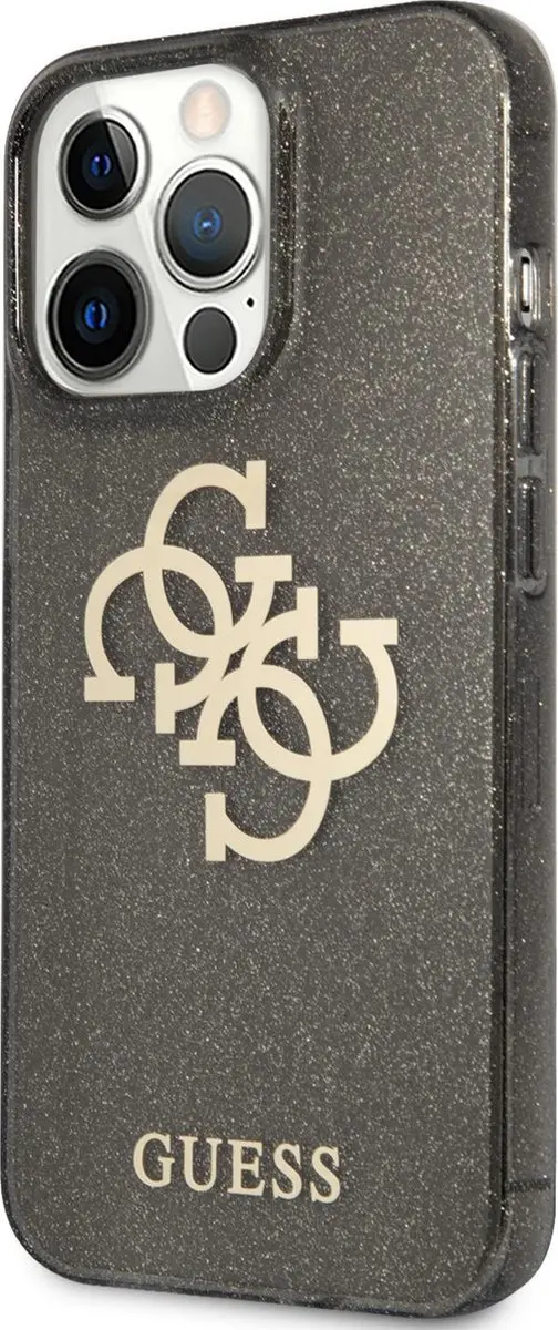 Guess Glitters iPhone 13 Pro Hoesje - Zwart - MPN 7620