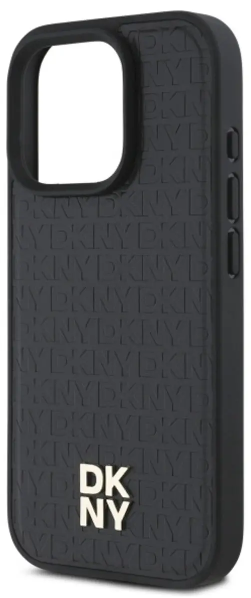 DKNY Backcover iPhone 16 Pro - MagSafe 3666339333645 - Zwart