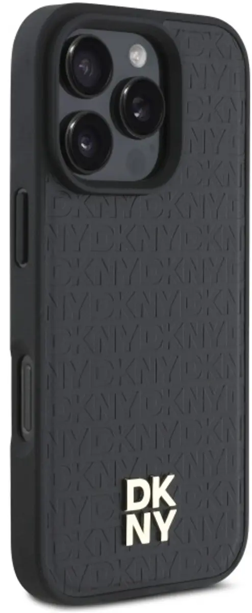 DKNY Backcover iPhone 16 Pro - MagSafe 3666339333645 - Zwart