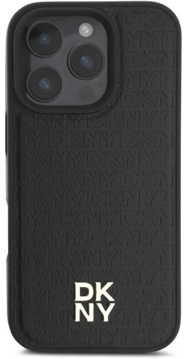 DKNY Backcover iPhone 16 Pro - MagSafe 3666339333645 - Zwart