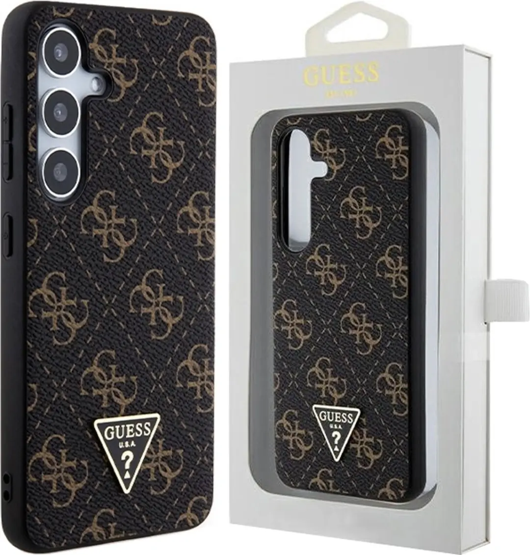 GUESS 4G Triangle Logo Hoesje - Samsung Galaxy S24 - Zwart - afbeelding 6 van 6