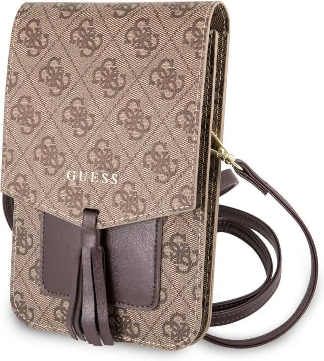 GUESS 7 inch Heuptas GUWBSQGBE - 4G - Bruin - afbeelding 4 van 4