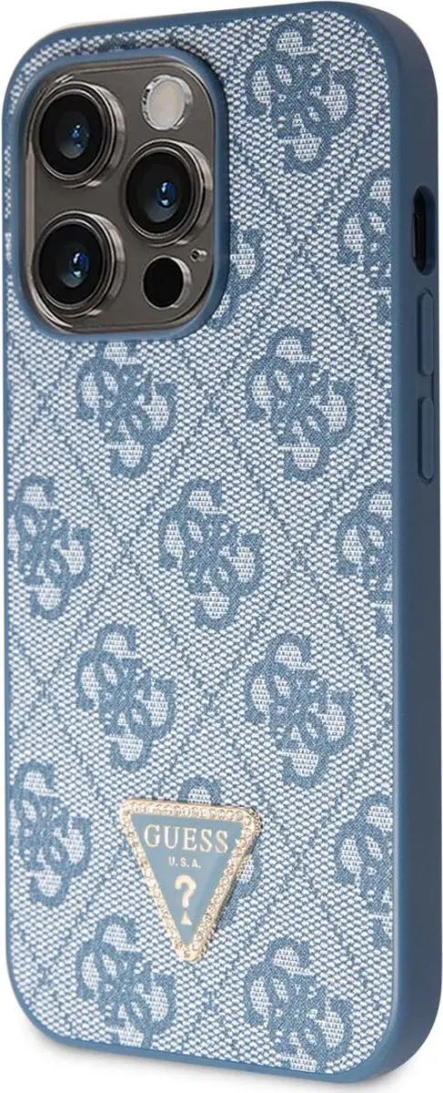 GUESS iPhone 15 Pro Hardcase Triangle Blauw SH00069055