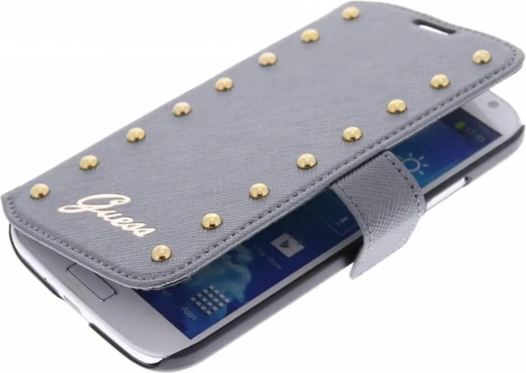 GUESS Studded Folio Case NT-30-017 - Samsung Galaxy S4 - Grijs - afbeelding 6 van 6
