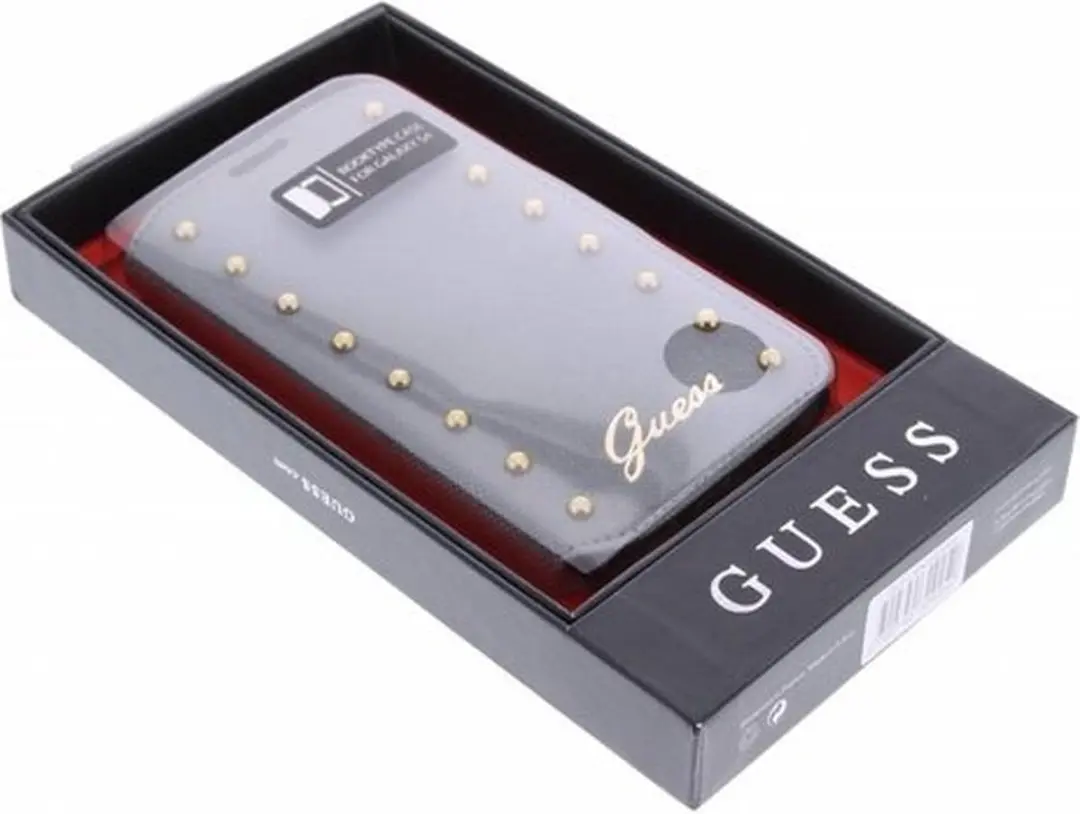 GUESS Studded Folio Case NT-30-017 - Samsung Galaxy S4 - Grijs