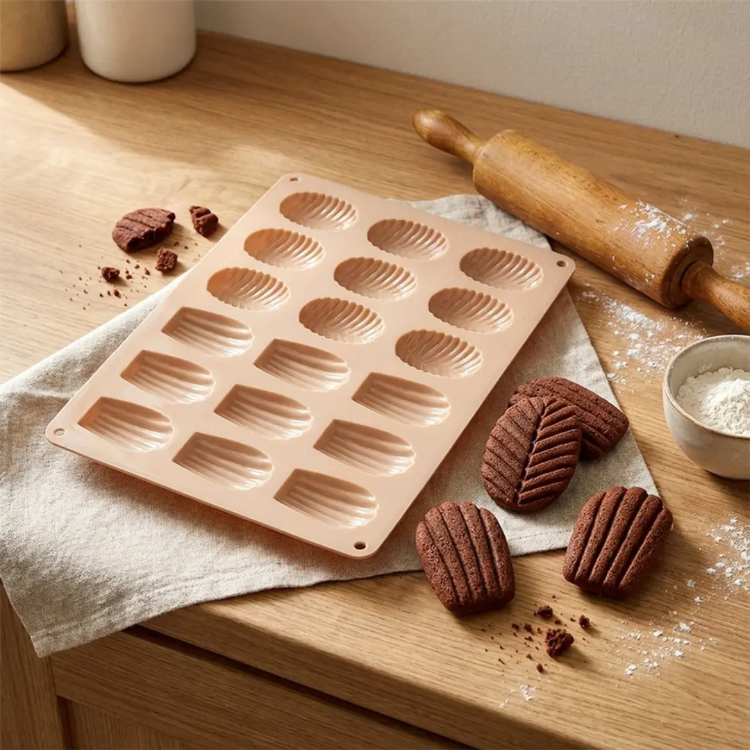Orion Silicone Koekjes- en Pralinevorm Beige 34x25x1cm