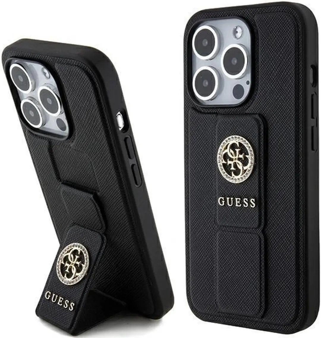 Guess GUHCP15LPGSSADK iPhone 15 Pro Hoesje - Zwart
