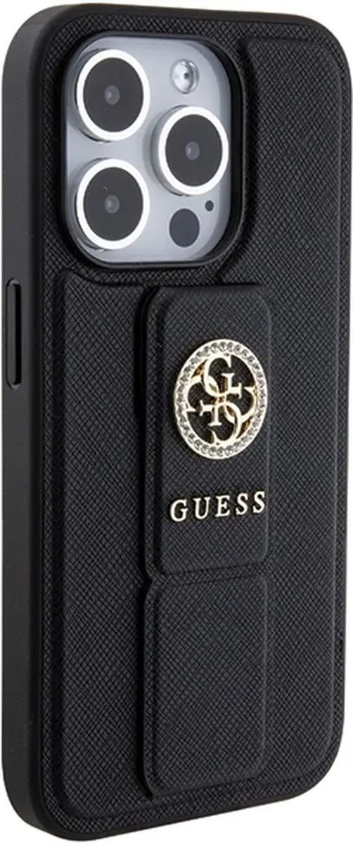 Guess GUHCP15LPGSSADK iPhone 15 Pro Hoesje - Zwart