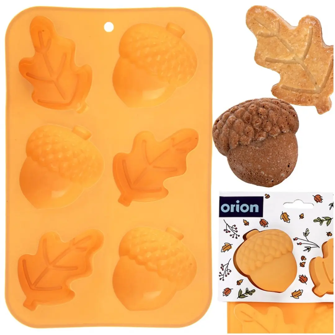 Orion Autumn Siliconen Bakvorm Oranje - Antiaanbak