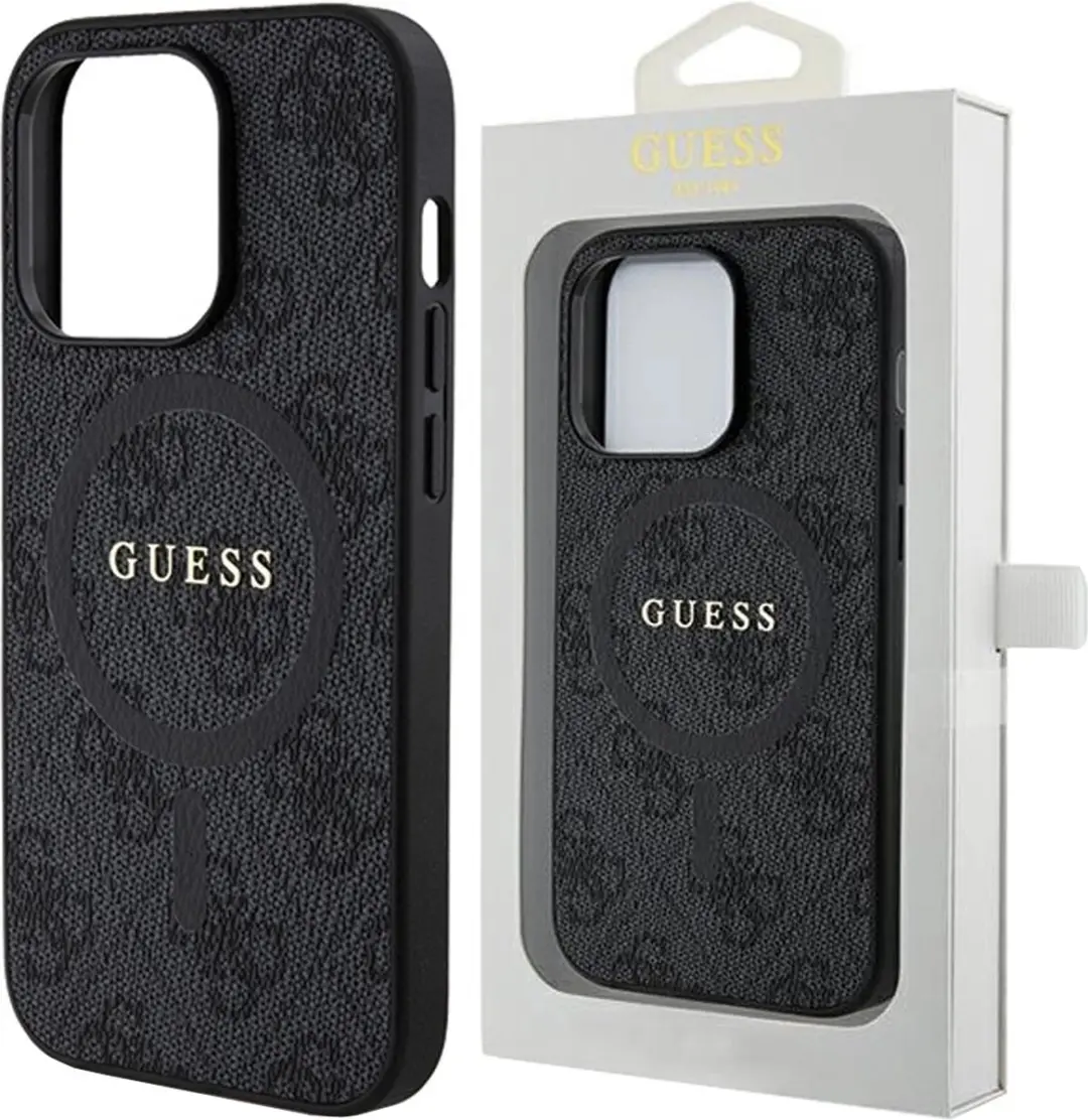 GUESS 4G Colored Ring Back Case - iPhone 14 Pro - Zwart - afbeelding 6 van 6