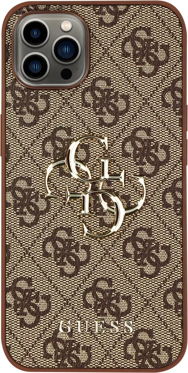 GUESS iPhone 13 Pro Max Backcase - Effen Bruin - 7649