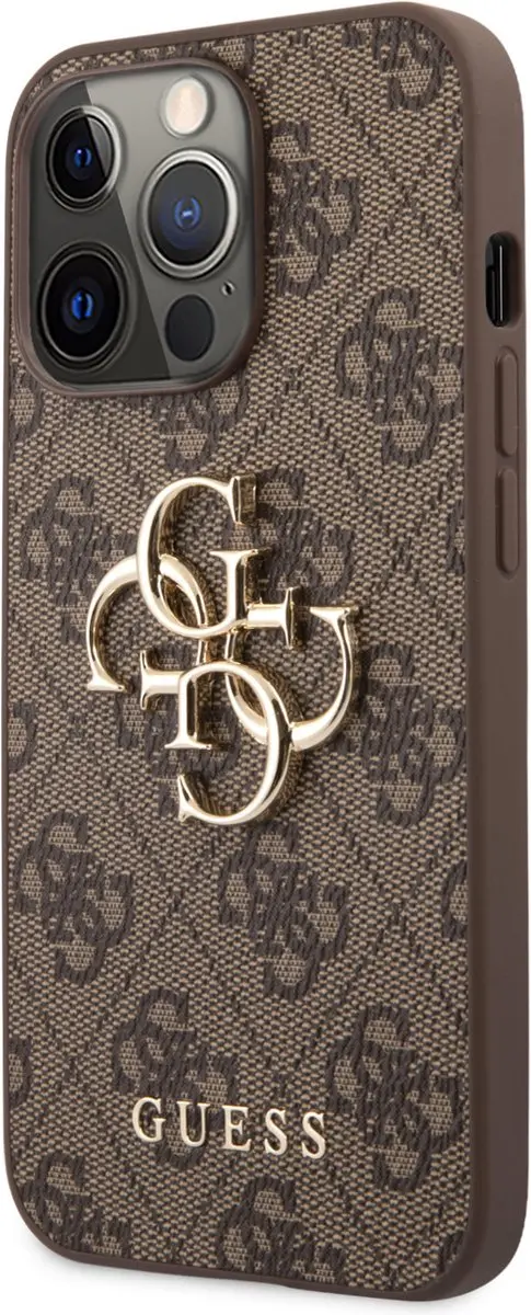 GUESS iPhone 13 Pro Max Backcase - Effen Bruin - 7649